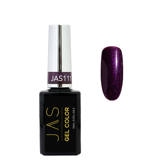 Jas Gel Polish #111 Purple Fine Glitter