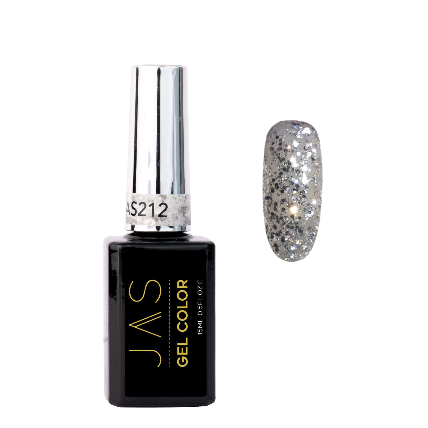 Jas Gel Polish #212 Silver