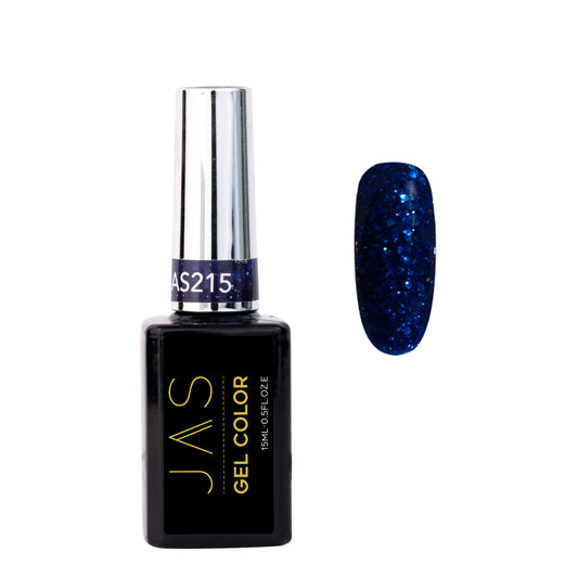 Jas Gel Polish #215 Navy Glitter