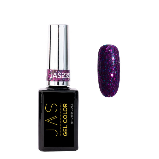 Jas Gel Polish #235 Purple Glitter