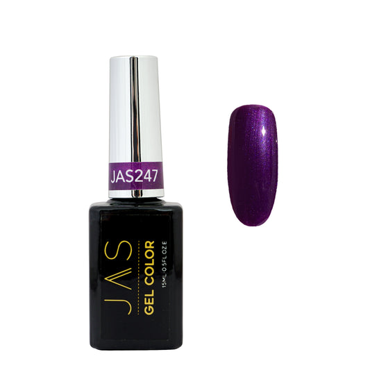 Jas Gel Polish #247 Purple Fine Glitter