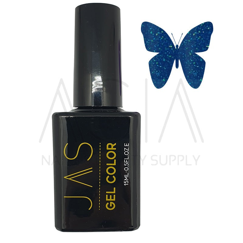 Jas Gel Polish #220 Glitter Turquoise Blue